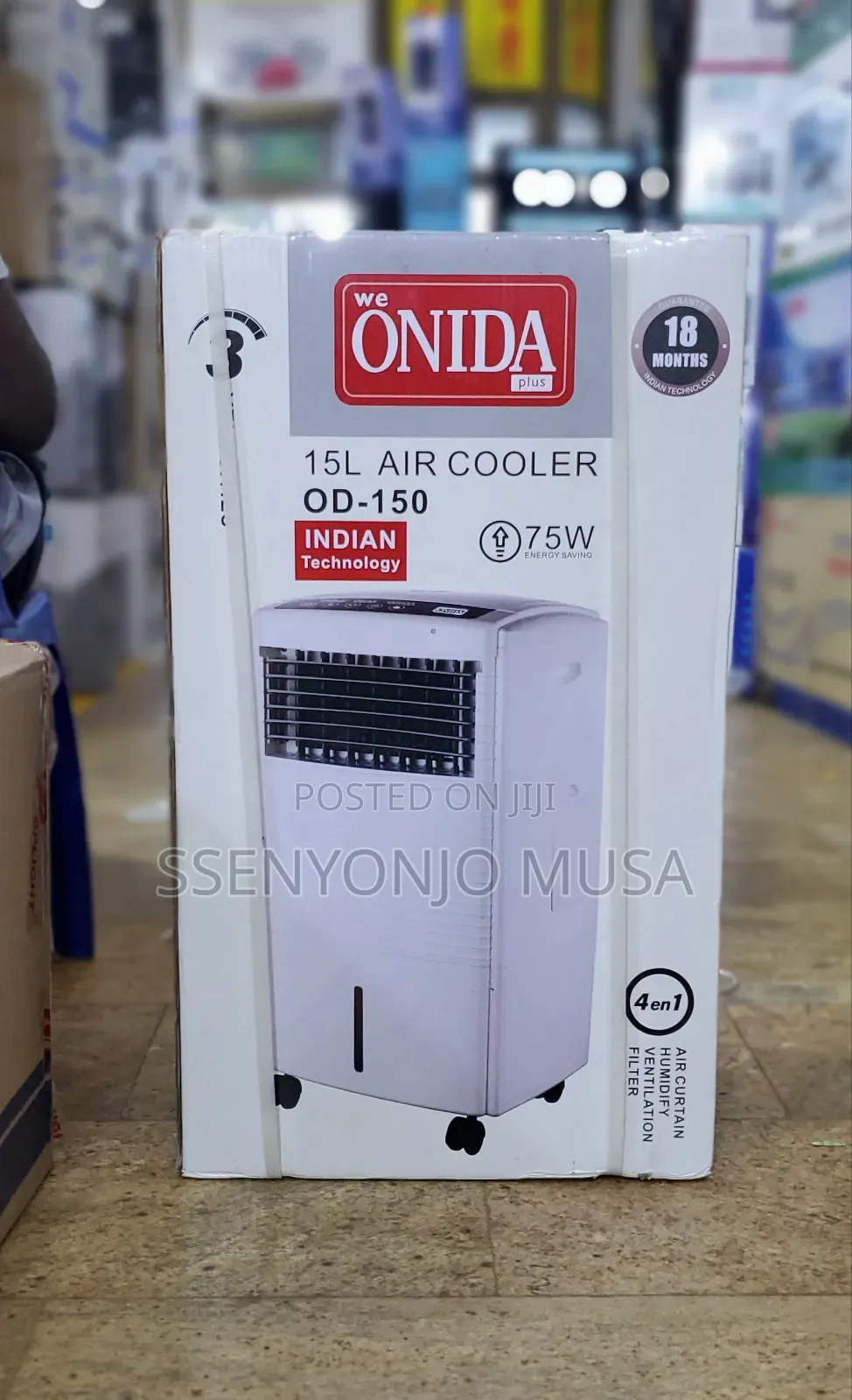 Onida Plus 15l Air Cooler Od-150 -75w, 4-in-1,Remote Control