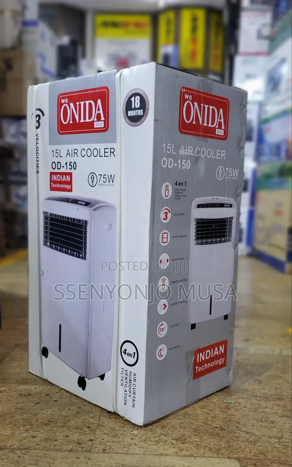 Onida Plus 15l Air Cooler Od-150 -75w, 4-in-1,Remote Control
