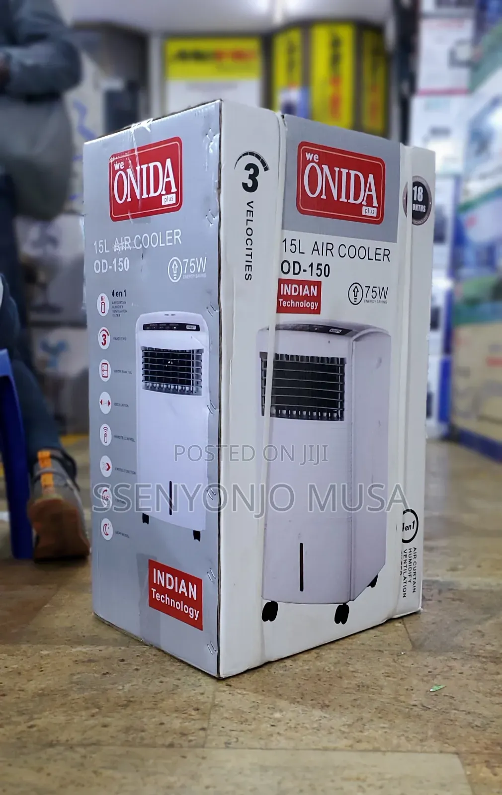 Onida Plus 15l Air Cooler Od-150 -75w, 4-in-1,Remote Control