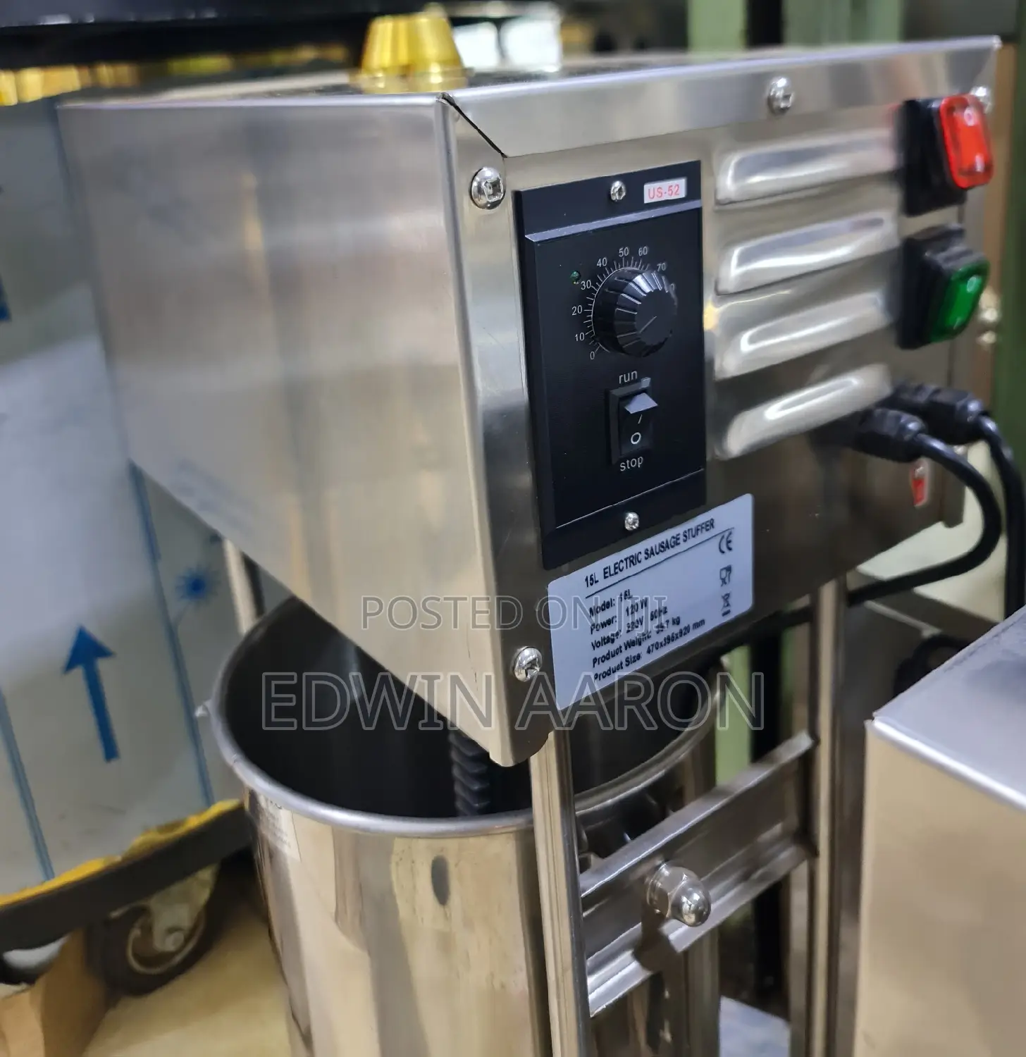 Electric Sausage Stuffer Machine 15L