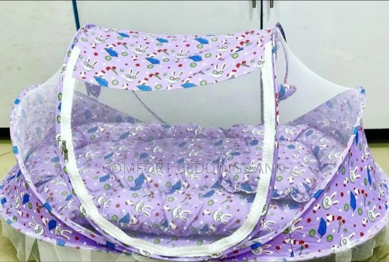 Baby Mosquito Net With Mattress Purple