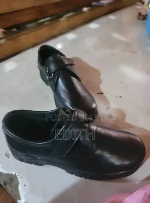 Boys Black School Shoes