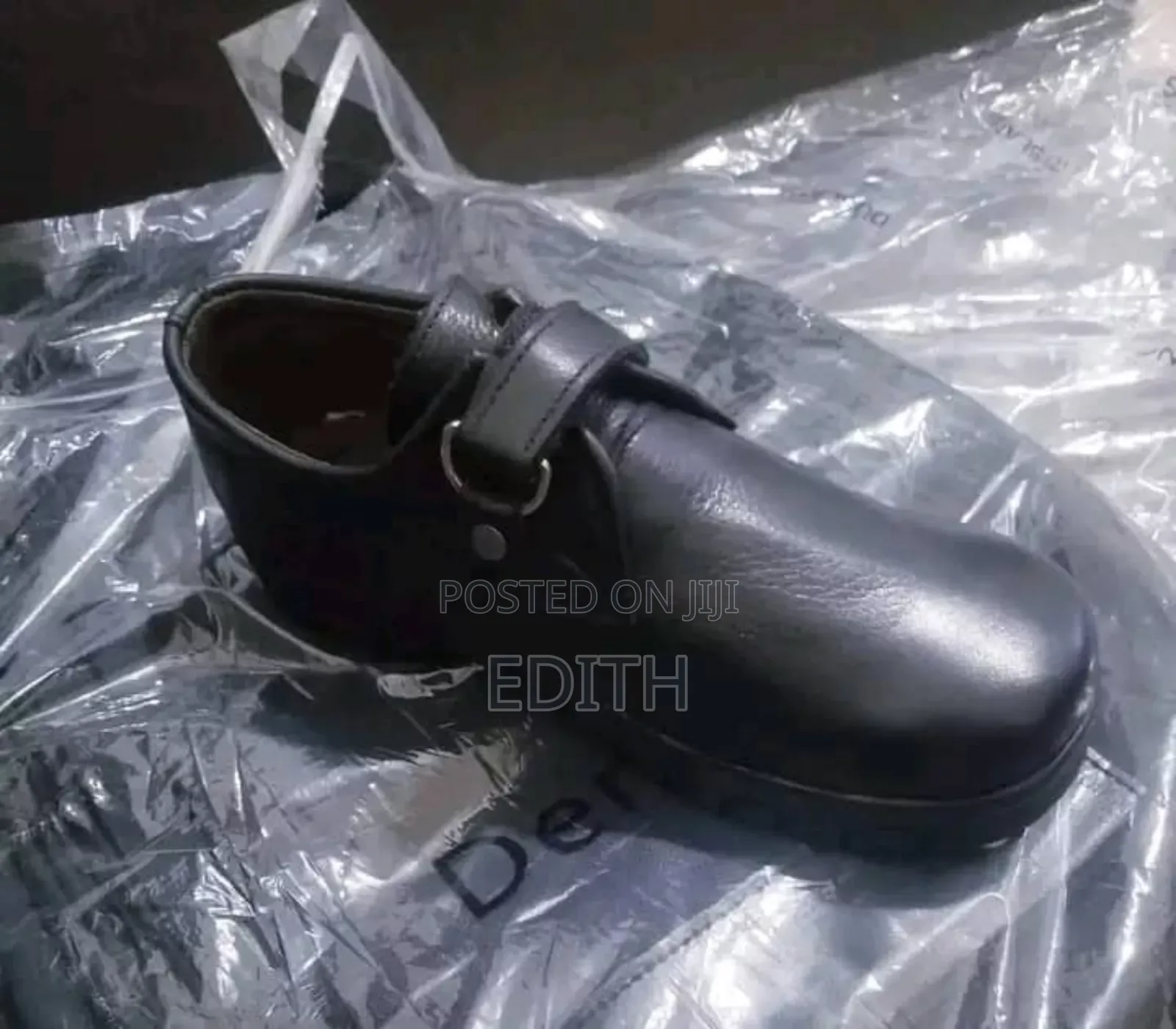 Boys Black School Shoes