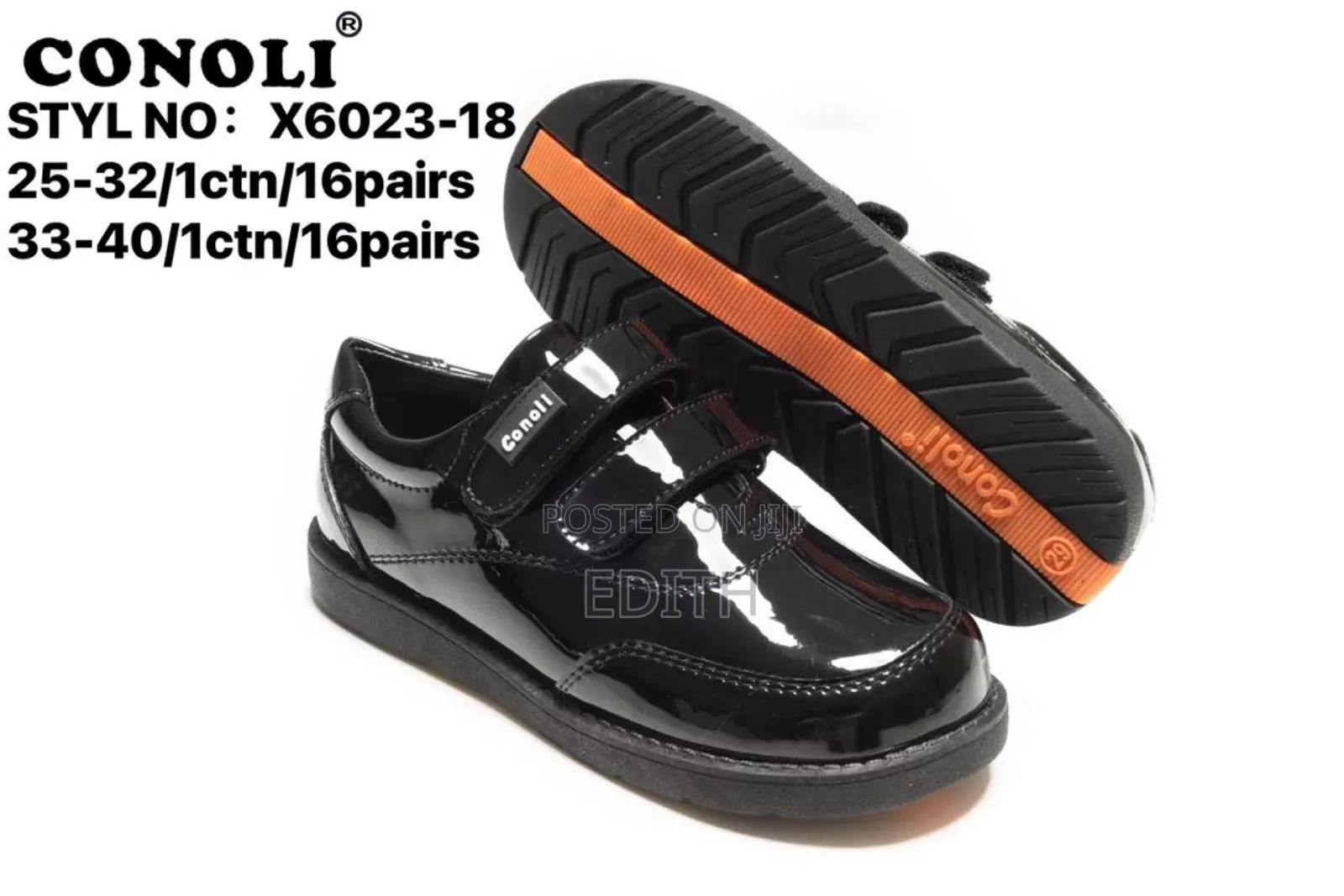 Black School Shoes for Boys