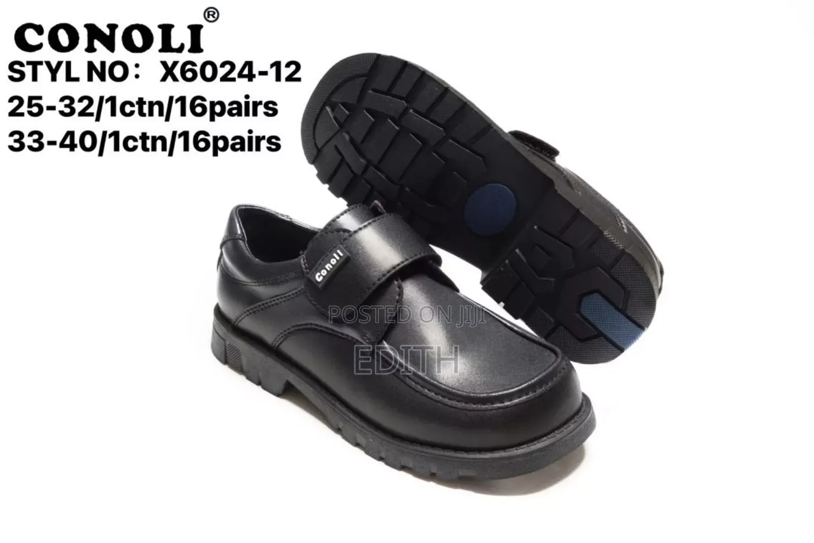 Black School Shoes for Boys