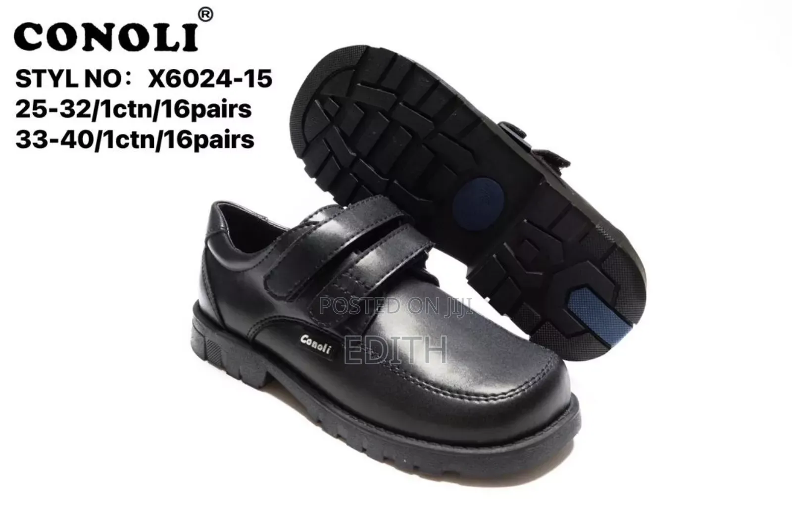 Black School Shoes for Boys