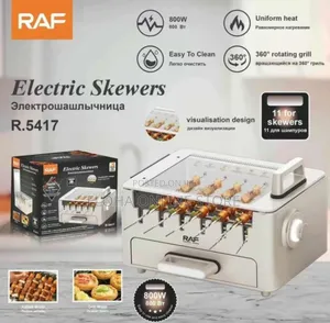RAF 3-in-1 Multifunctional Electric BBQ Kebab Grill Machine,