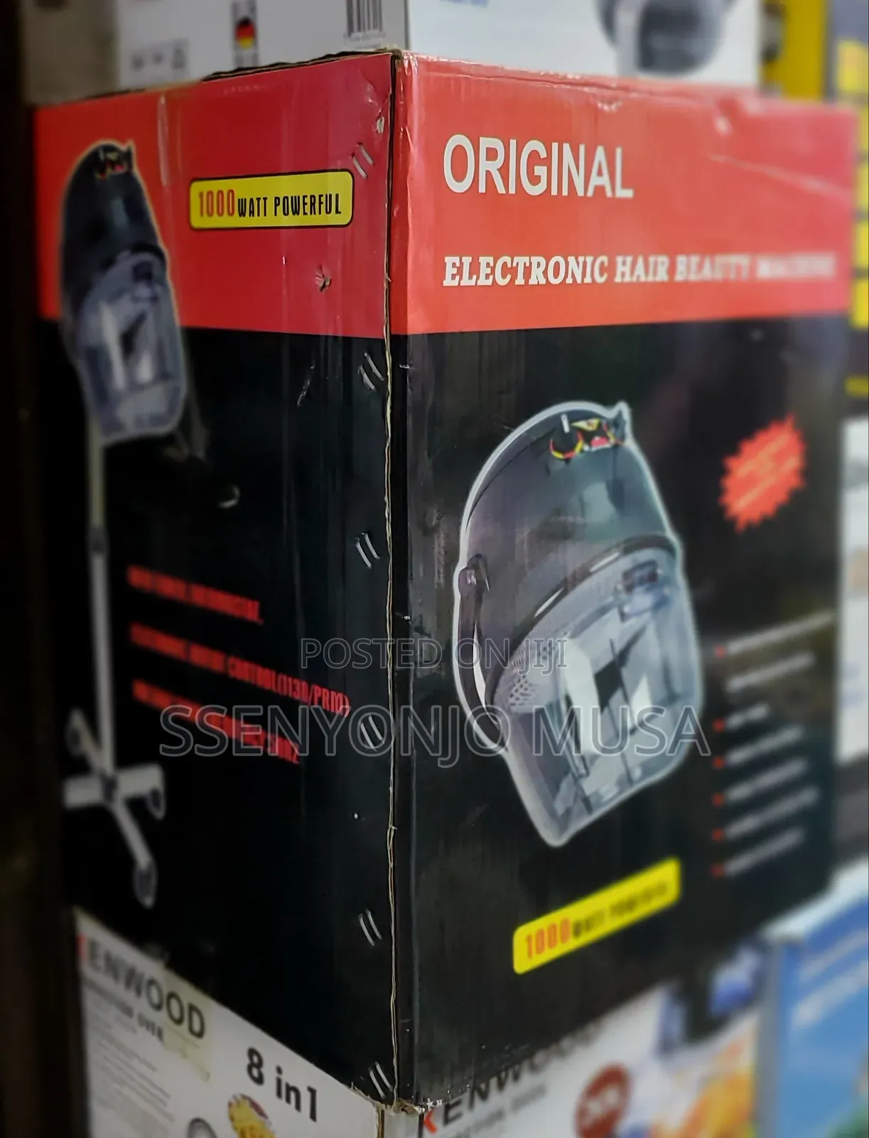 Original Electronic Stand Hair Dryer - 1000w, Chrome-Plated-