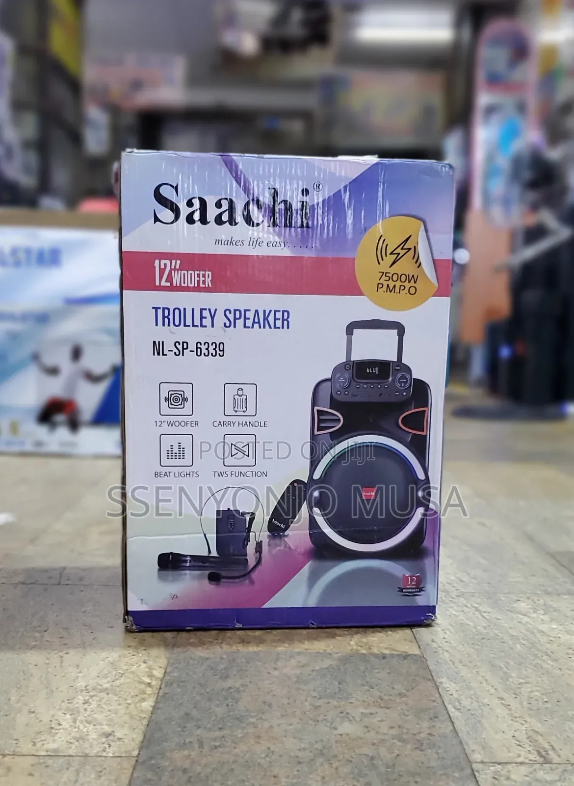 Saachi Bluetooth Speaker - 12" Woofer, 20w, Tws, Fm Radio-