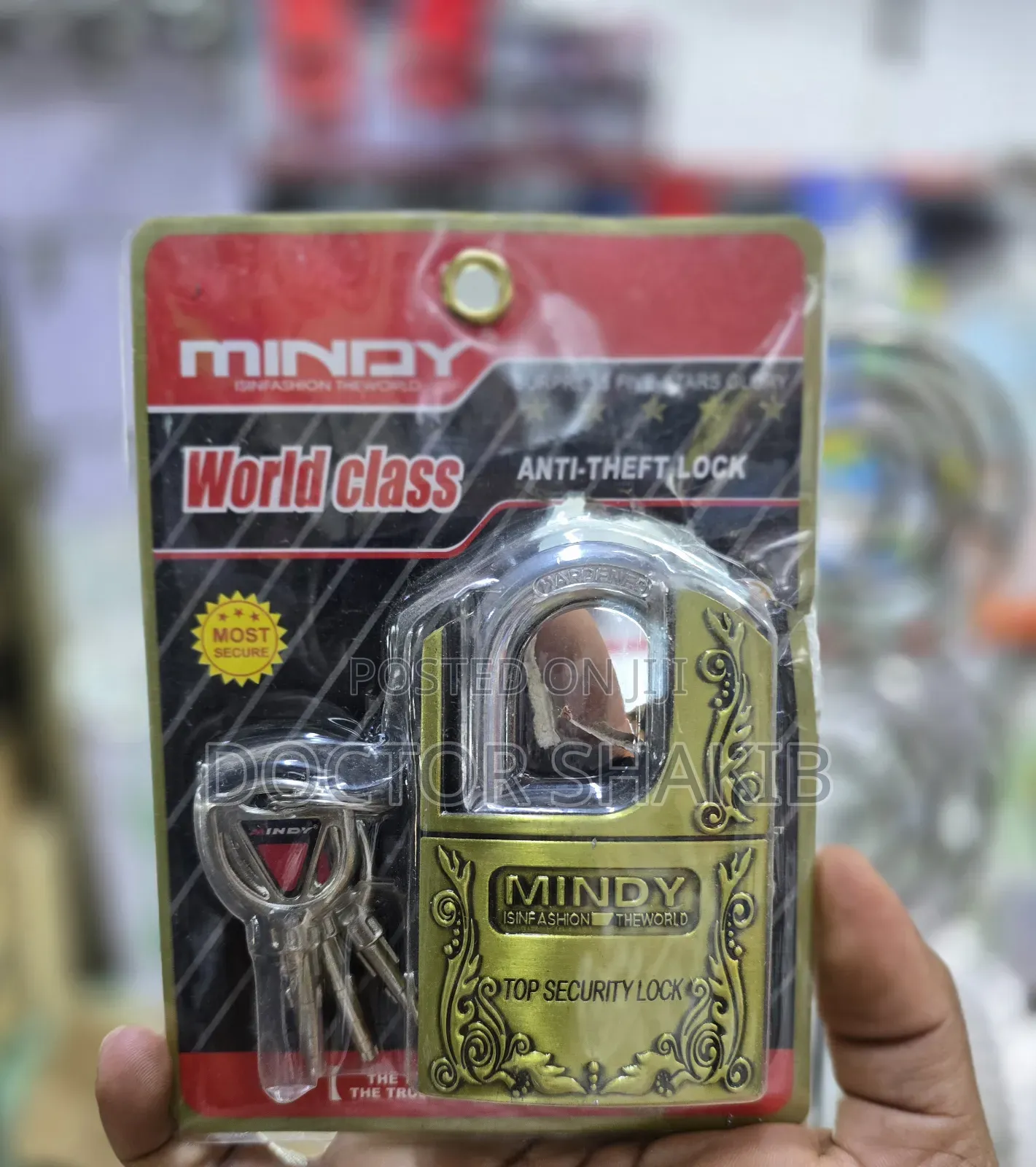 Mindy Unbreakable World Class Anti Theft Padlock