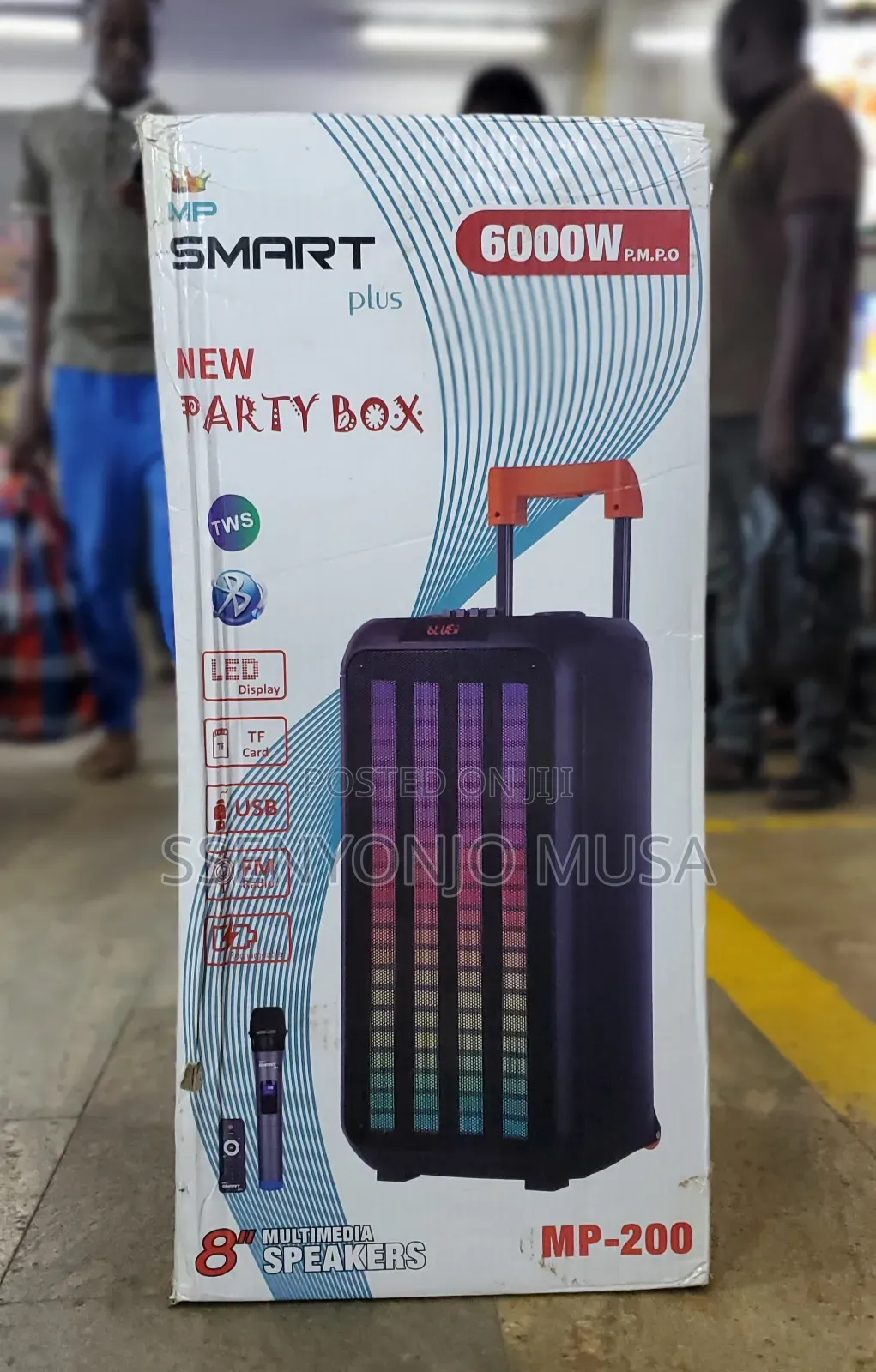 SMART Plus MP-200 6000W Party Box Speaker - 8 Speakers, TWS-