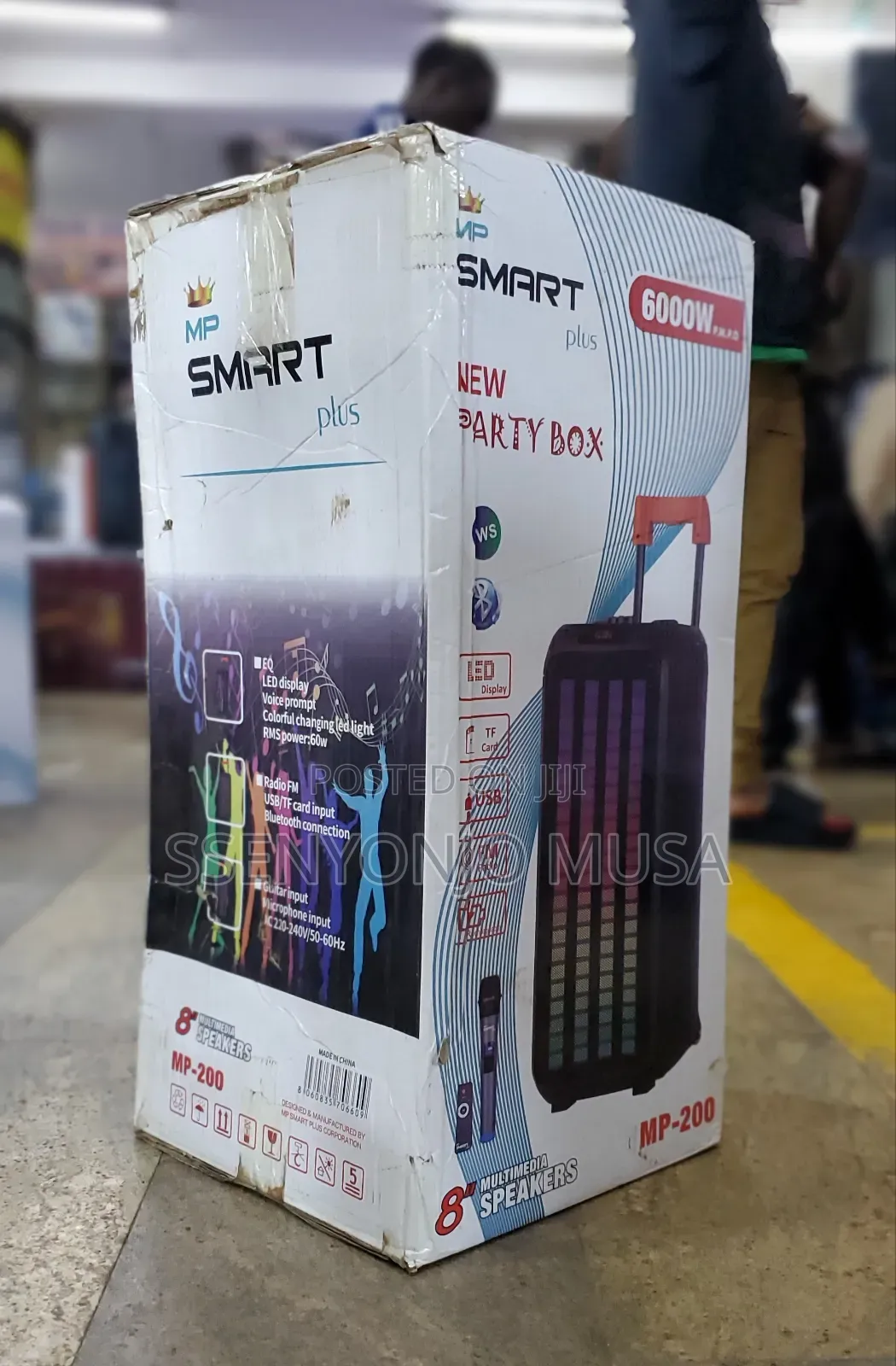 SMART Plus MP-200 6000W Party Box Speaker - 8 Speakers, TWS-