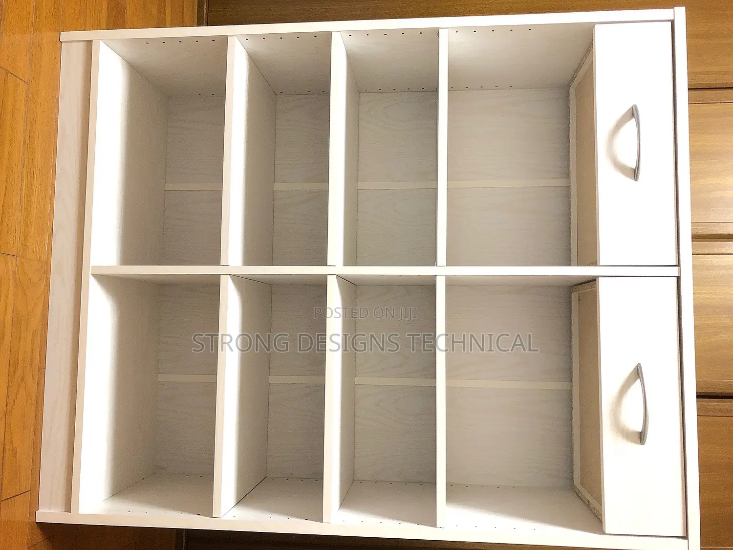 Multiuse Storage Shelves. Bookshelf With 2 Drawers