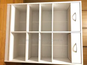 Multiuse Storage Shelves. Bookshelf With 2 Drawers