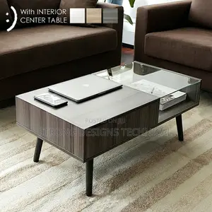 Center Table / Coffee Table With Glass Top