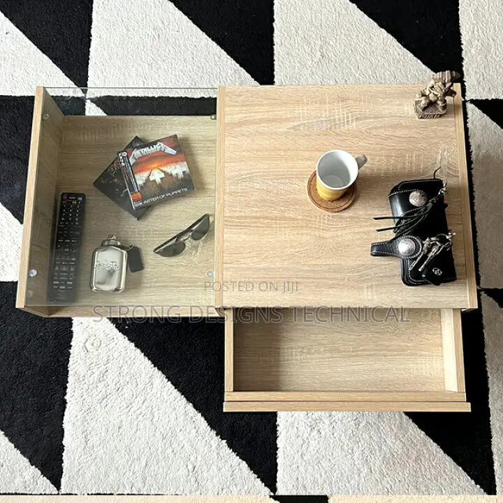Center Table / Coffee Table With Glass Top