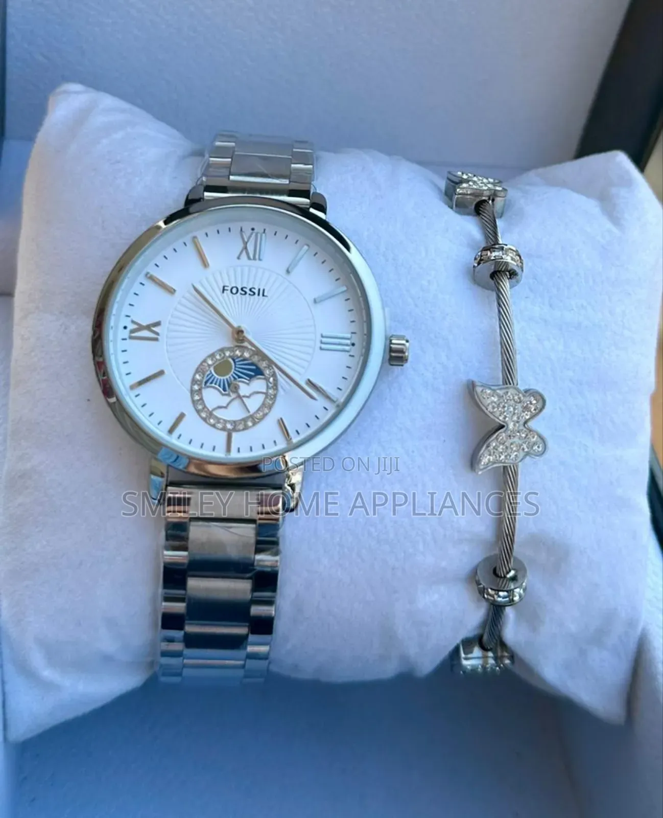 Fossil Ladies' Classy Silver White Watch