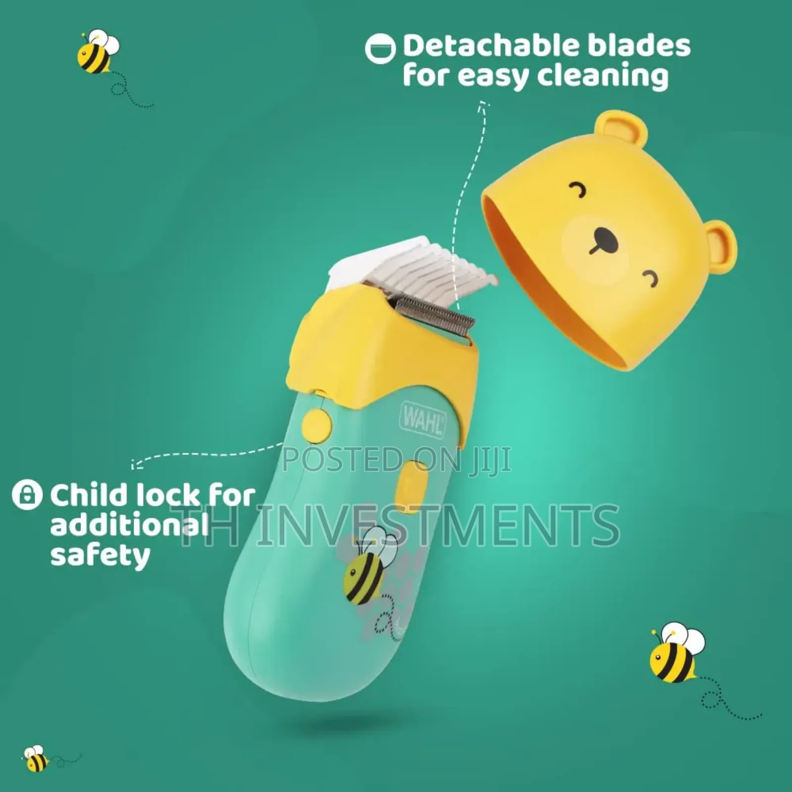 Wahl 70002-024 Bee Gentle Li-Ion Rechargeable Baby Clipper