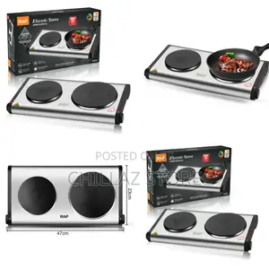 Stainless Steel Double RAF Electric Stove.