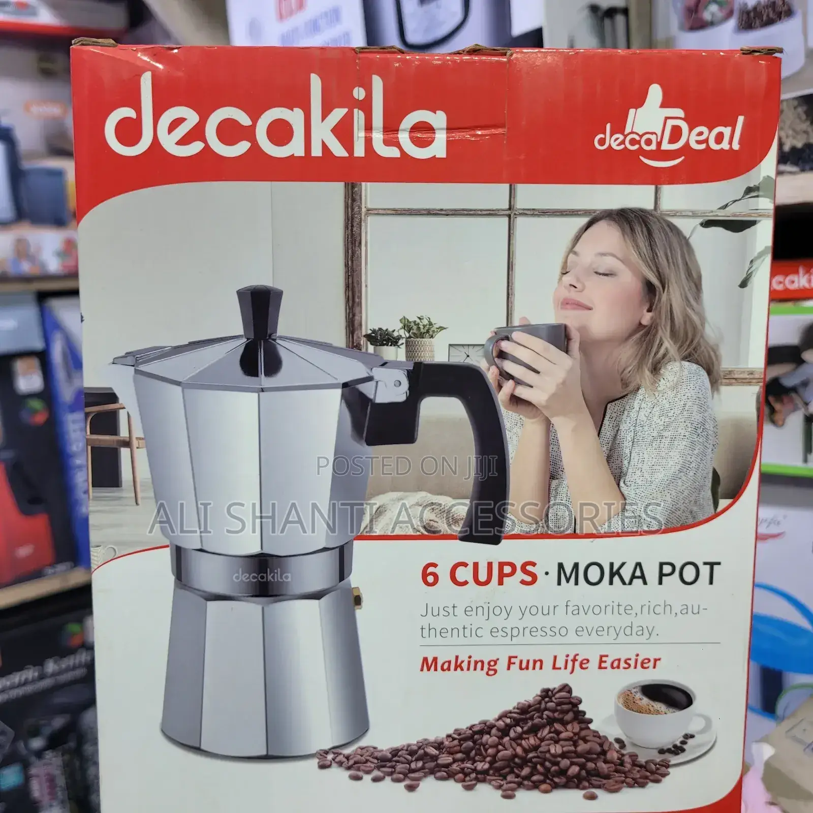 Coffee Cup Decakila 6 Cups Moka Pot/Coffee Maker