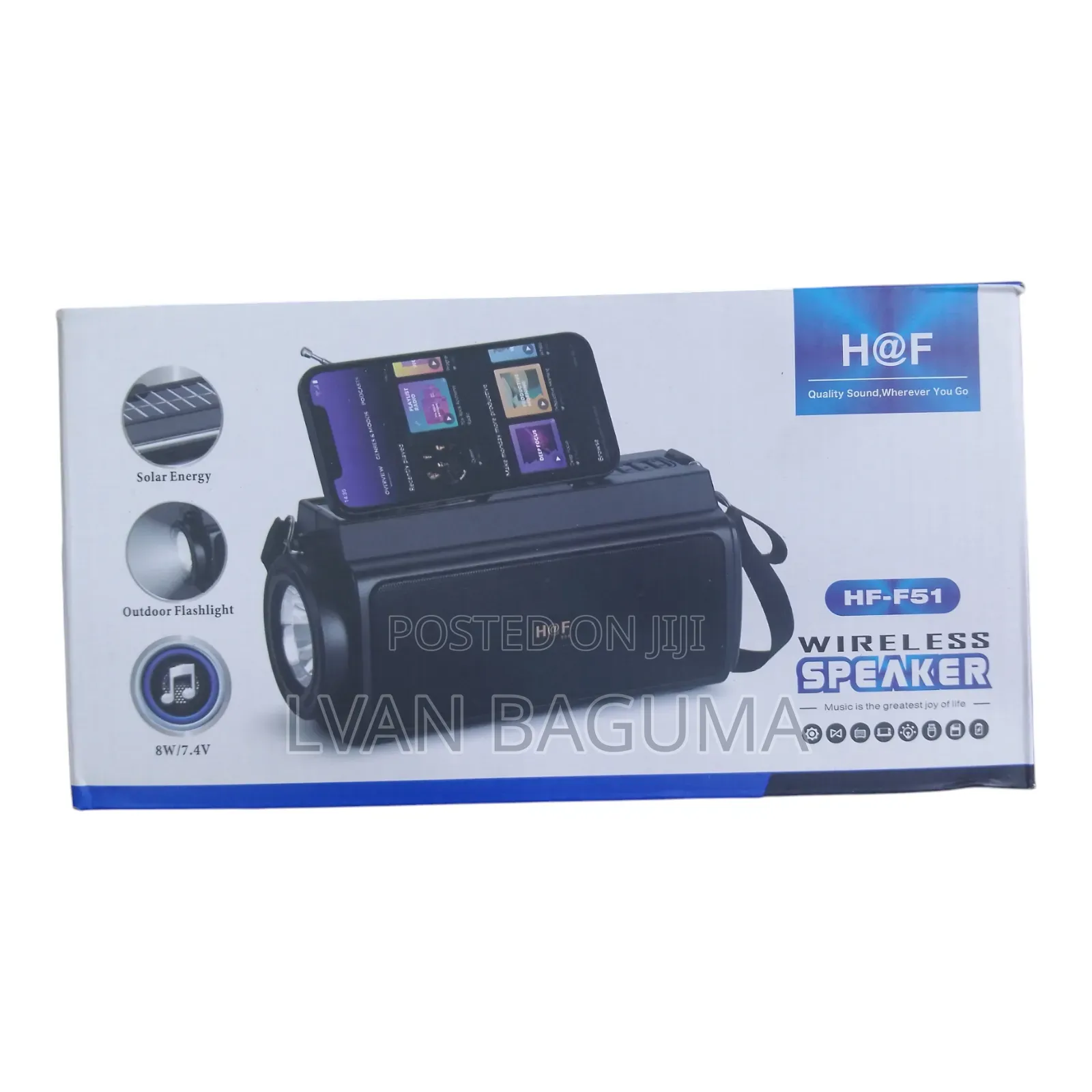 H at F Wireless Bluetooth Speaker Radio - Solar and Torch
