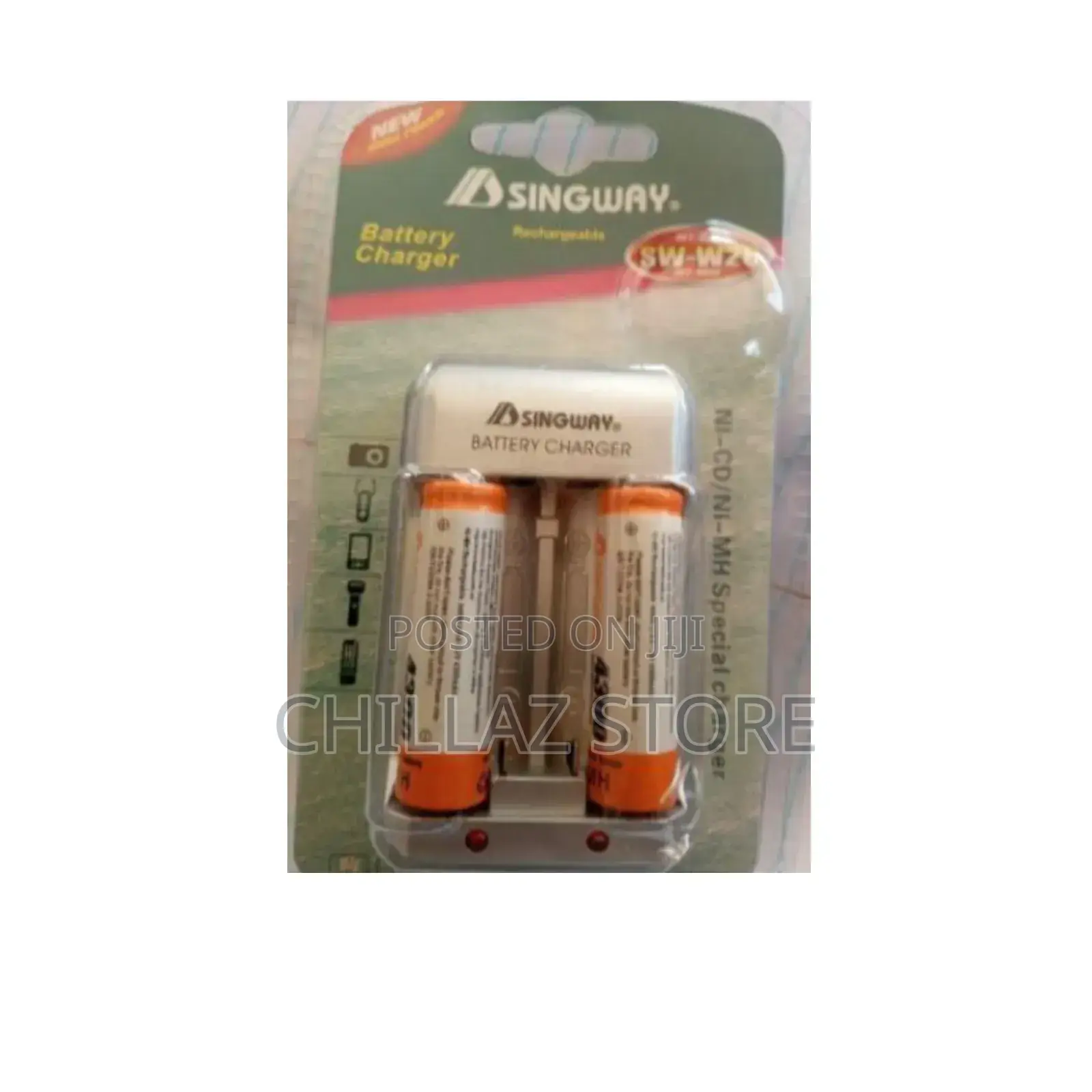 Singway Battery Charger With 2 Batteries.