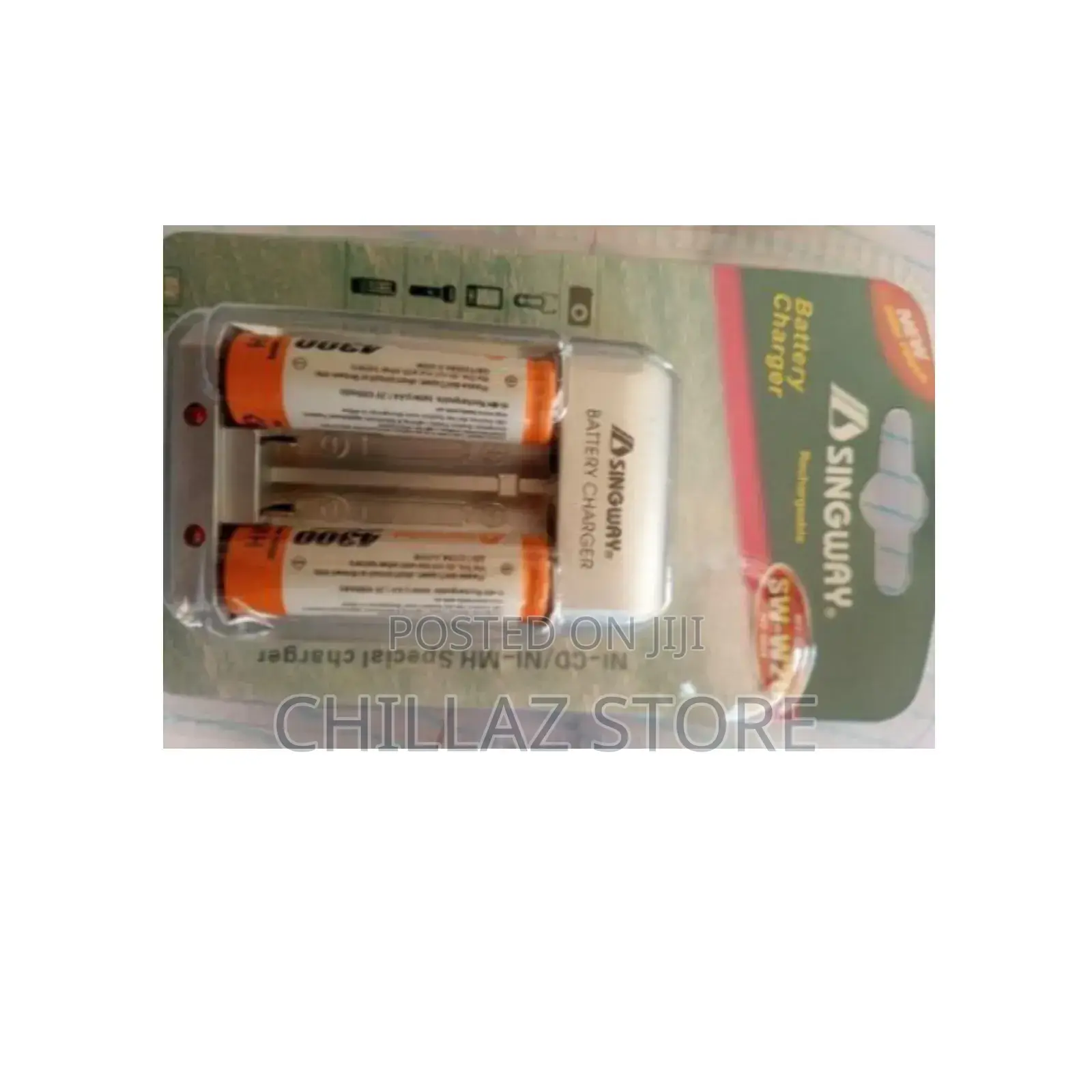 Singway Battery Charger With 2 Batteries.