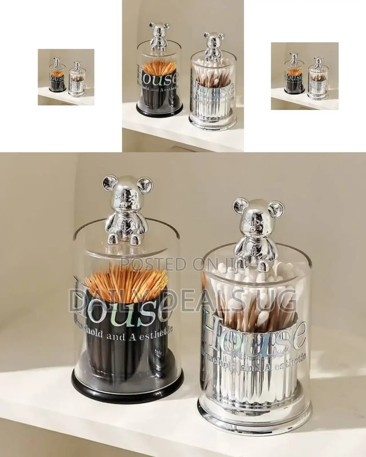 Glass Automatic Toothpicks Dispenser