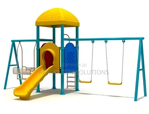 Heavy Duty Outdoor Multi-Play Children's Swing and Slide Set