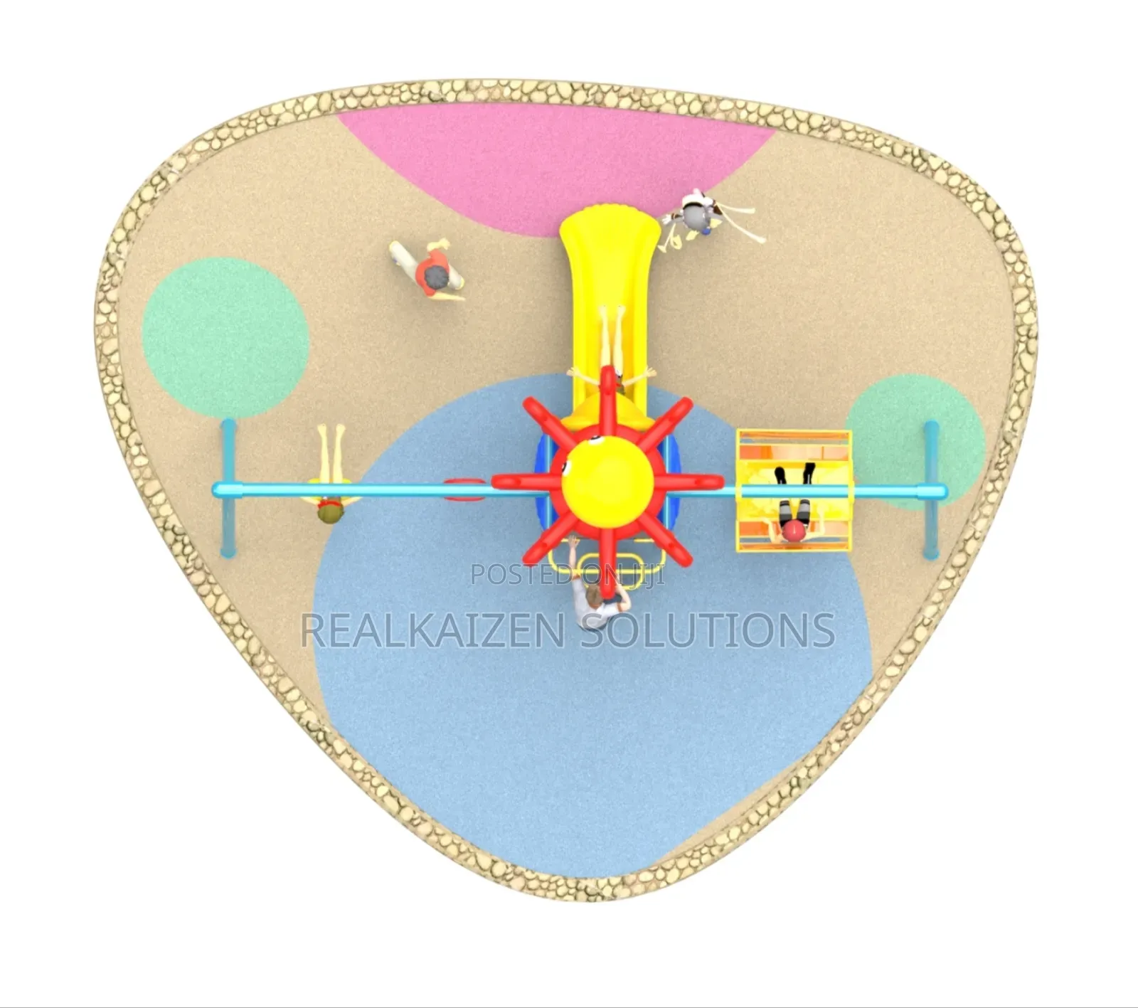 Heavy Duty Outdoor Multi-Play Children's Swing and Slide Set