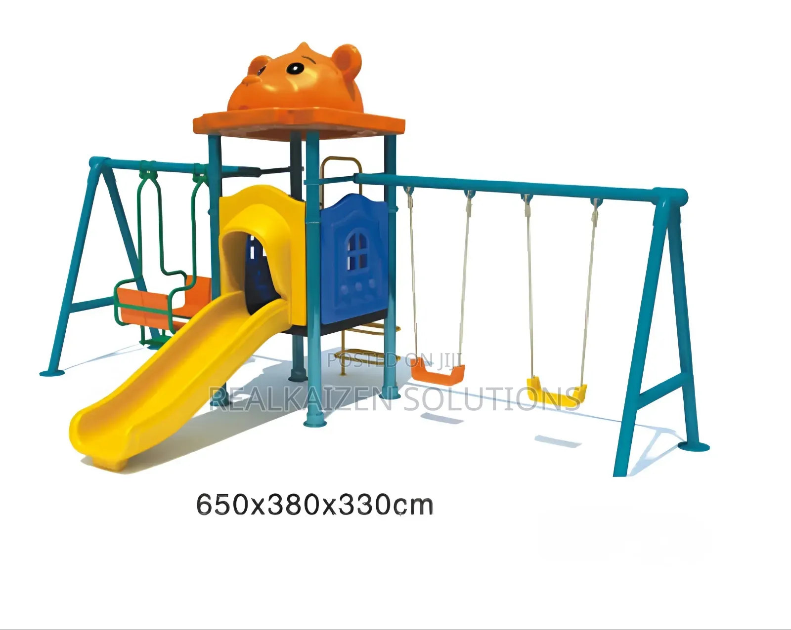 Heavy Duty Outdoor Multi-Play Children's Swing and Slide Set