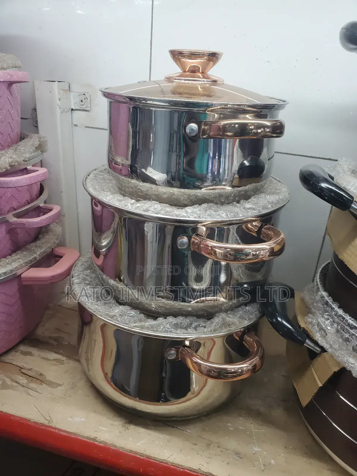 Golden Serving Dishes