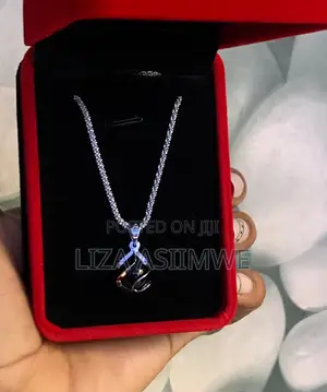 Black Onyx Gemstone Pendant Necklace