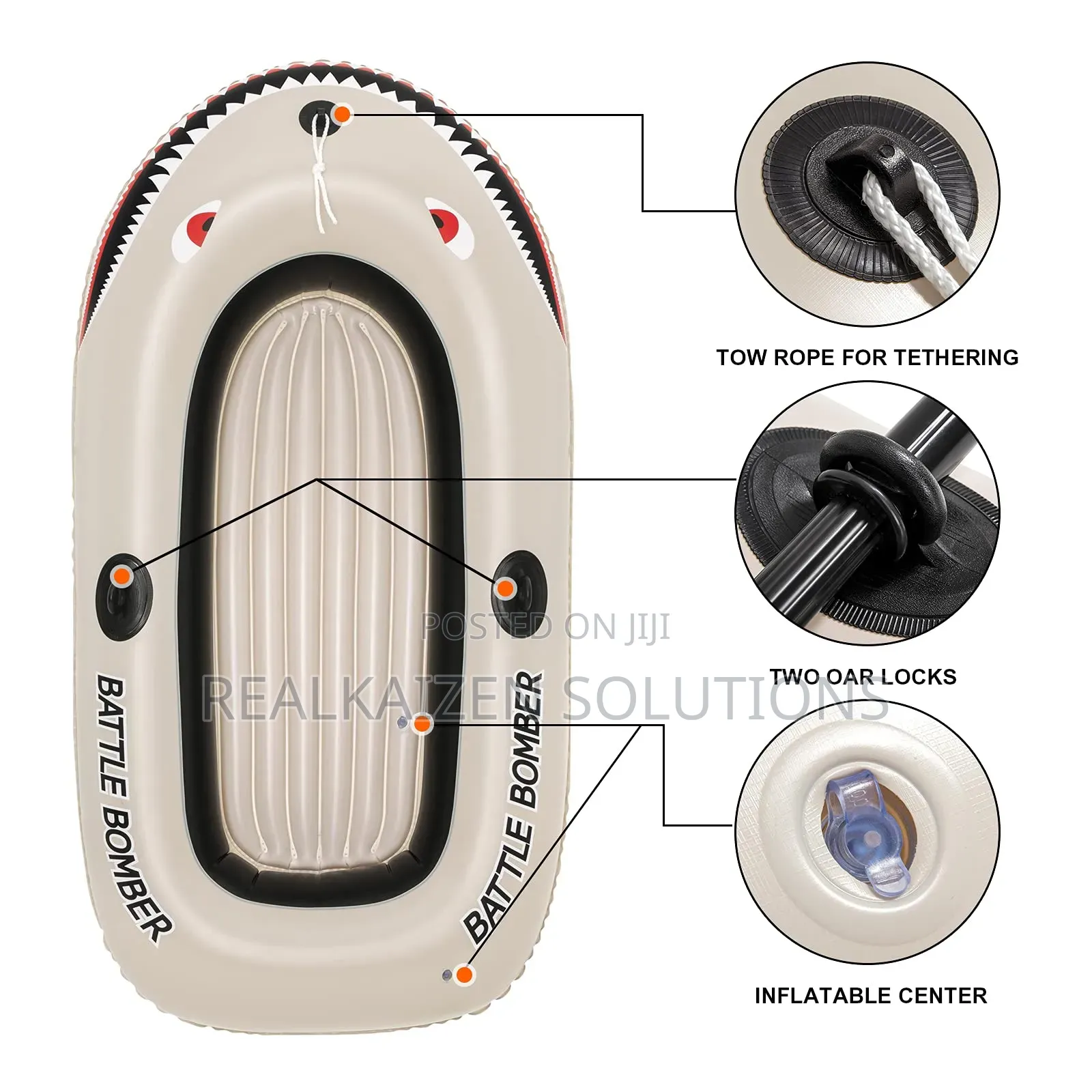 BESTWAY Battle Bomber Inflatable Rubber Boat
2 Seater