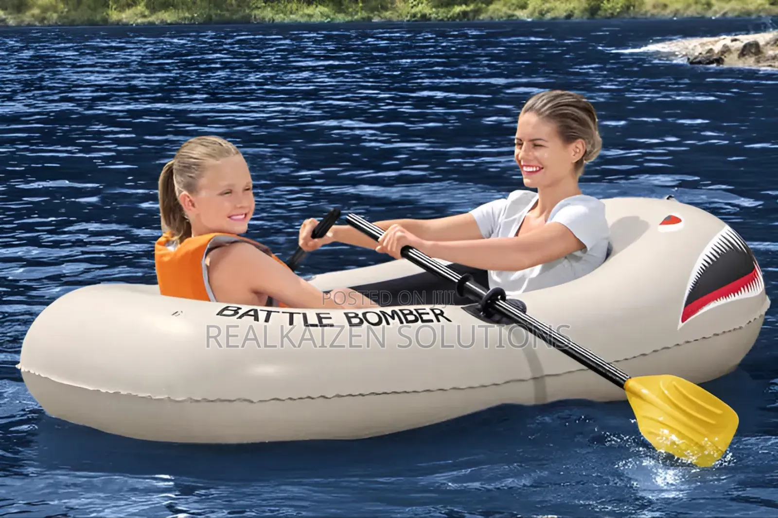 BESTWAY Battle Bomber Inflatable Rubber Boat
2 Seater