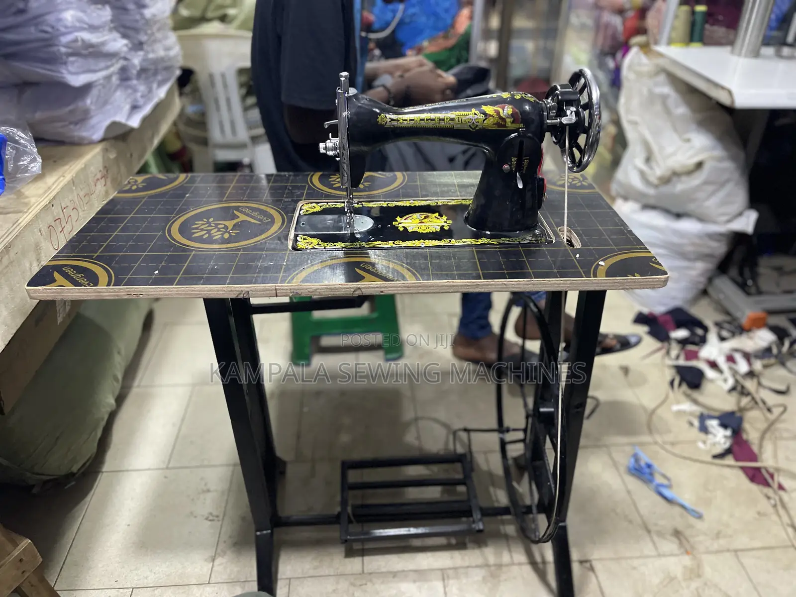 New Domestic Singer Sewing Machine With Complete Stand