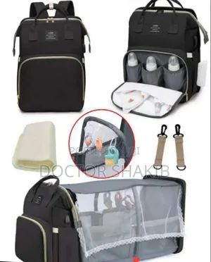 Photo - Quality Travel Baby Bed Bag, Large Baby Diaper With Crib