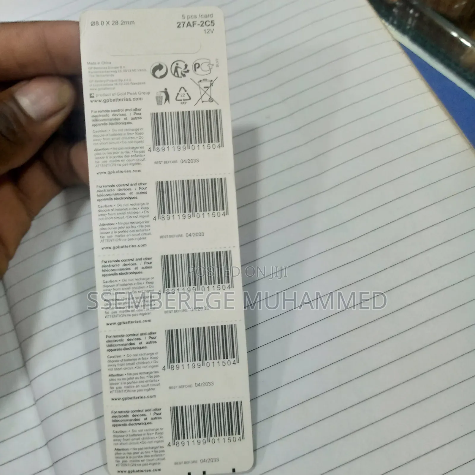 GP High Voltage Battery 27A