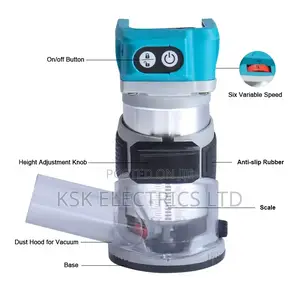 Woodworking Hand Electric Trimmer Cordless Brushless Router