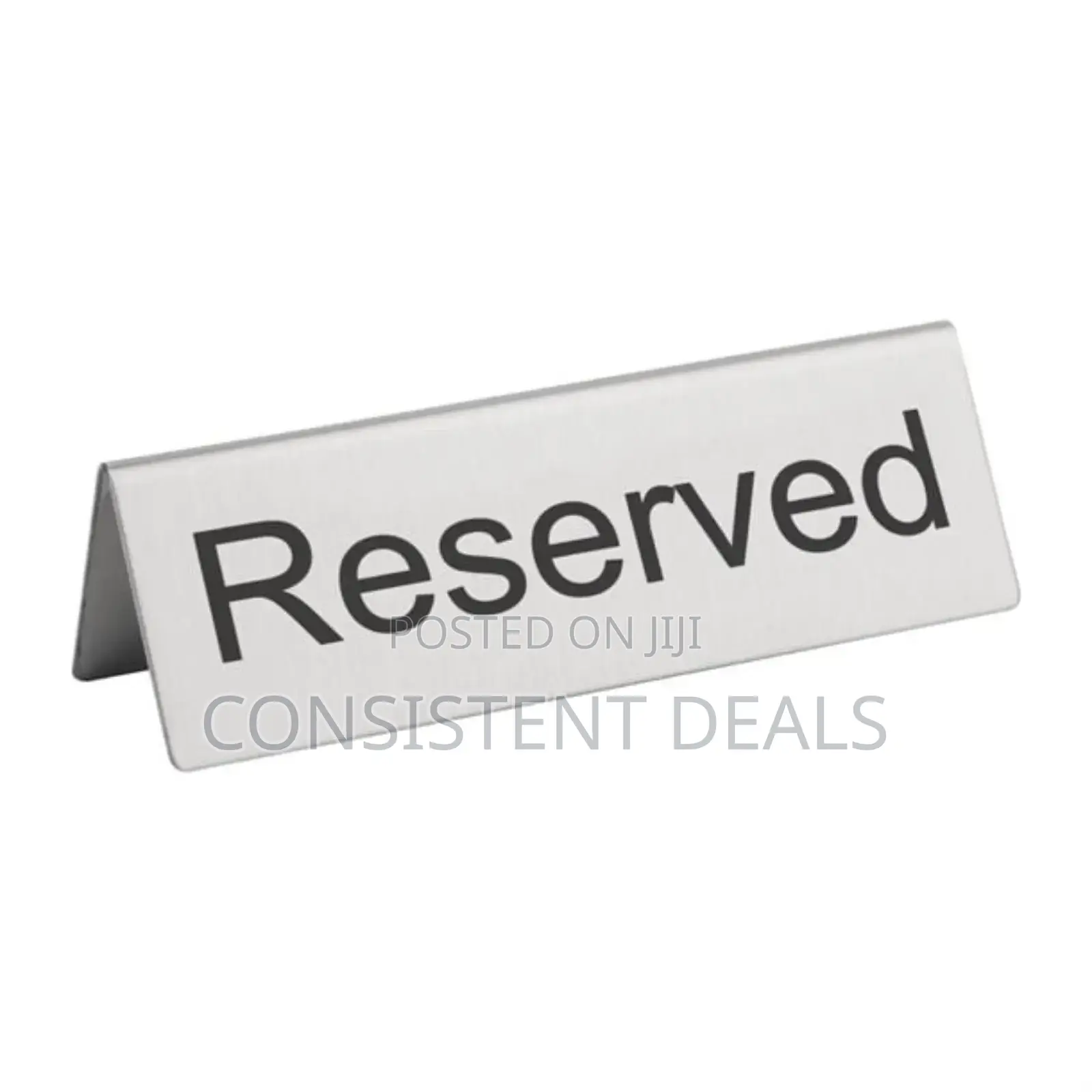 10pcs Stainless Steel Reserved Table Sign
