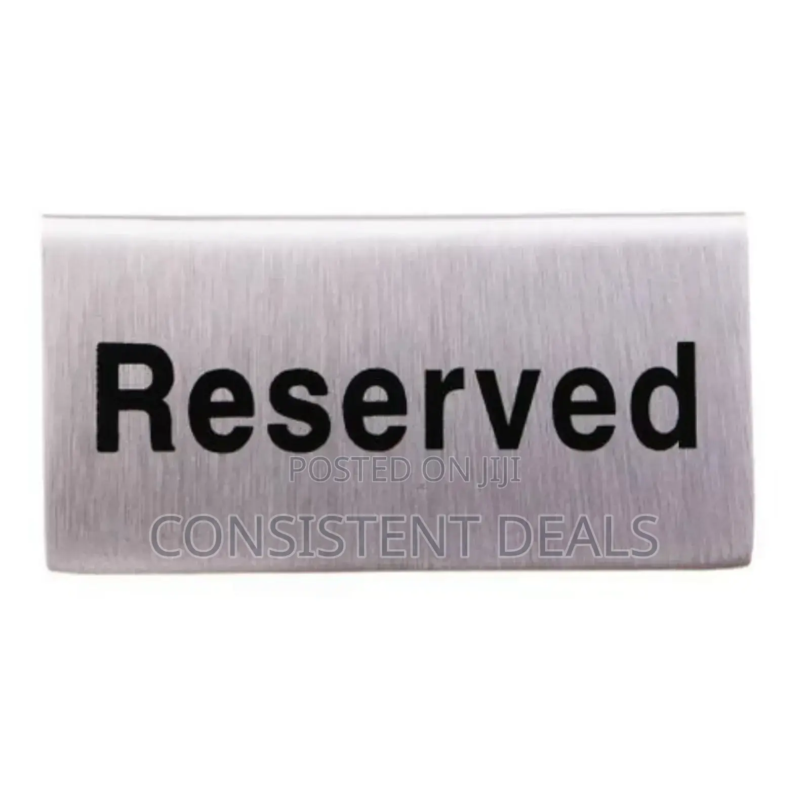 10pcs Stainless Steel Double Sided Table Reservation Signs