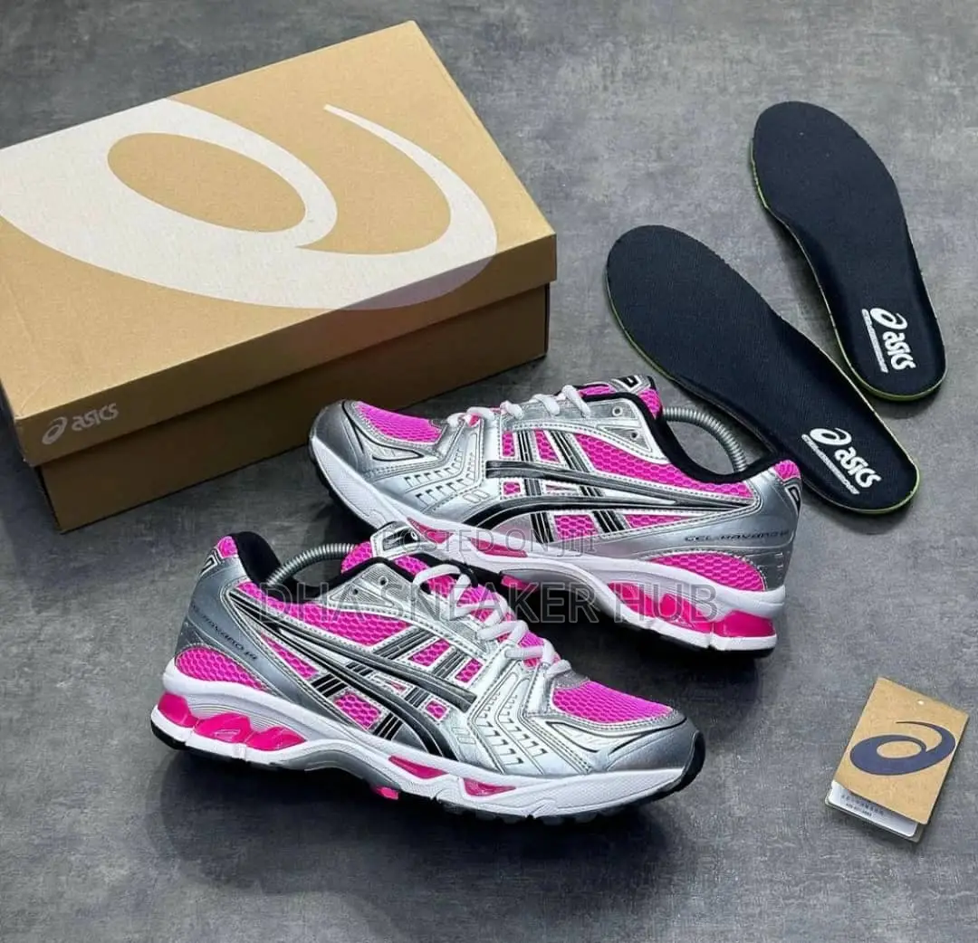 ASICS Trainers of Pink and Grey