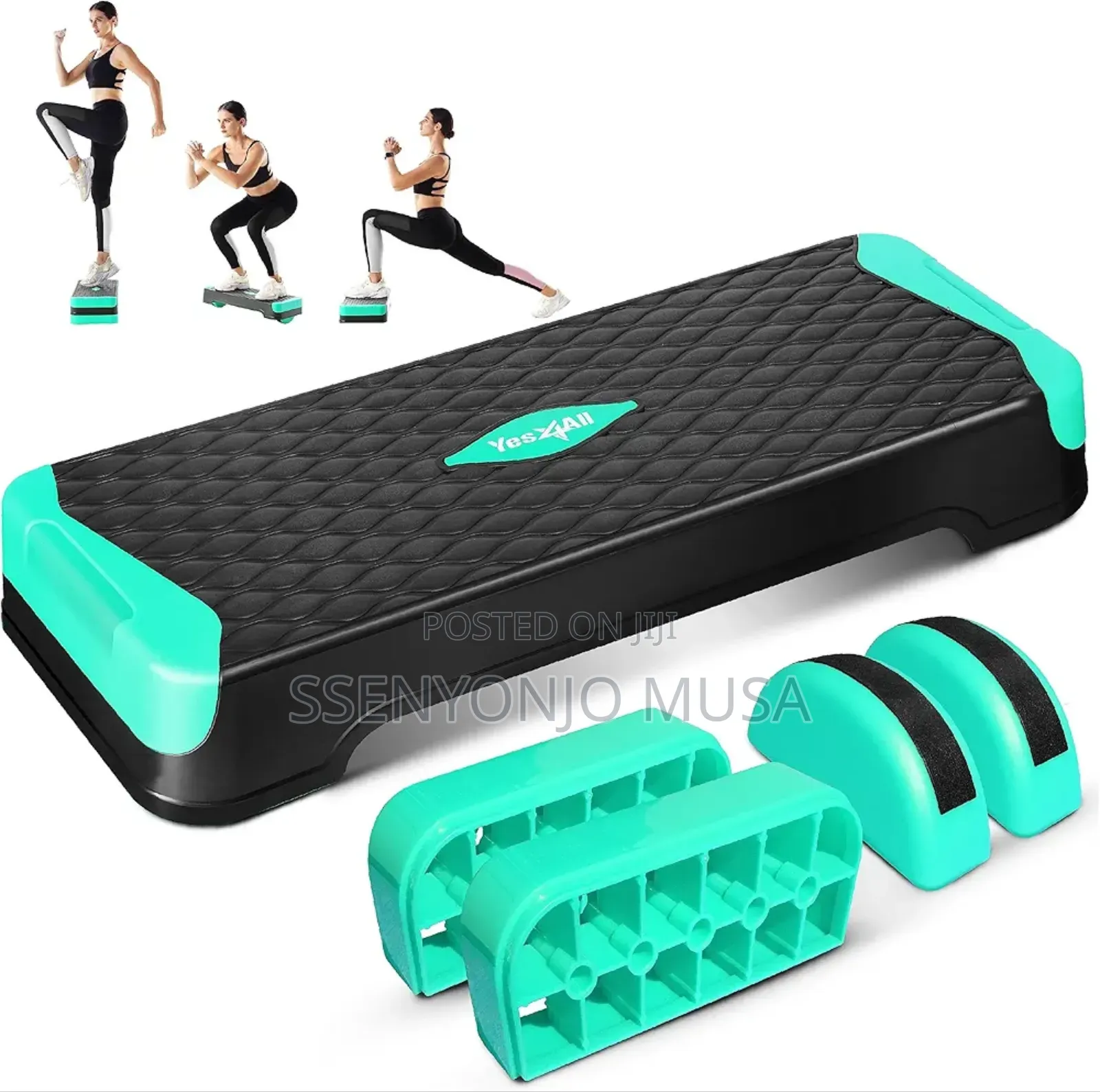 Multifunctional Aerobic Stepper - Adjustable 4"-6'' Step-