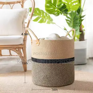 Cotton Laundry Basket