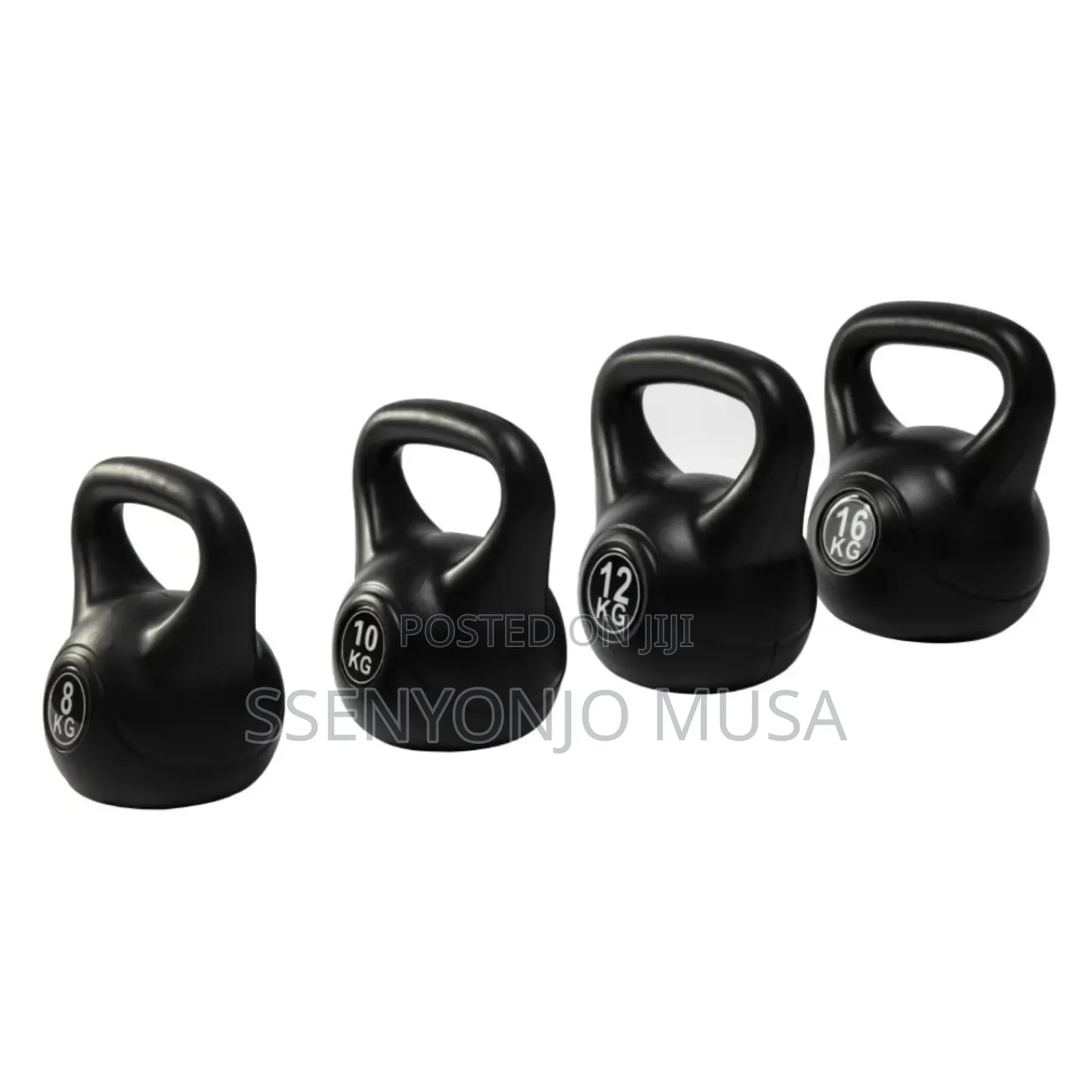 Vinyl Coated Cast Iron Kettlebell - 12kg Yellow