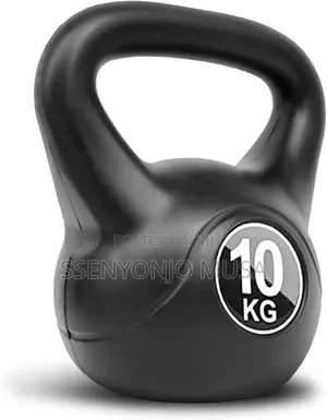 Photo - 10kg Vinyl-Coated Kettlebell for Home Gym Training
