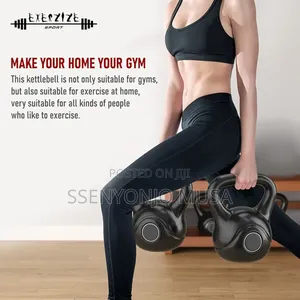 10kg Vinyl-Coated Kettlebell for Home Gym Training