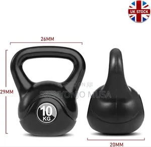 10kg Vinyl-Coated Kettlebell for Home Gym Training