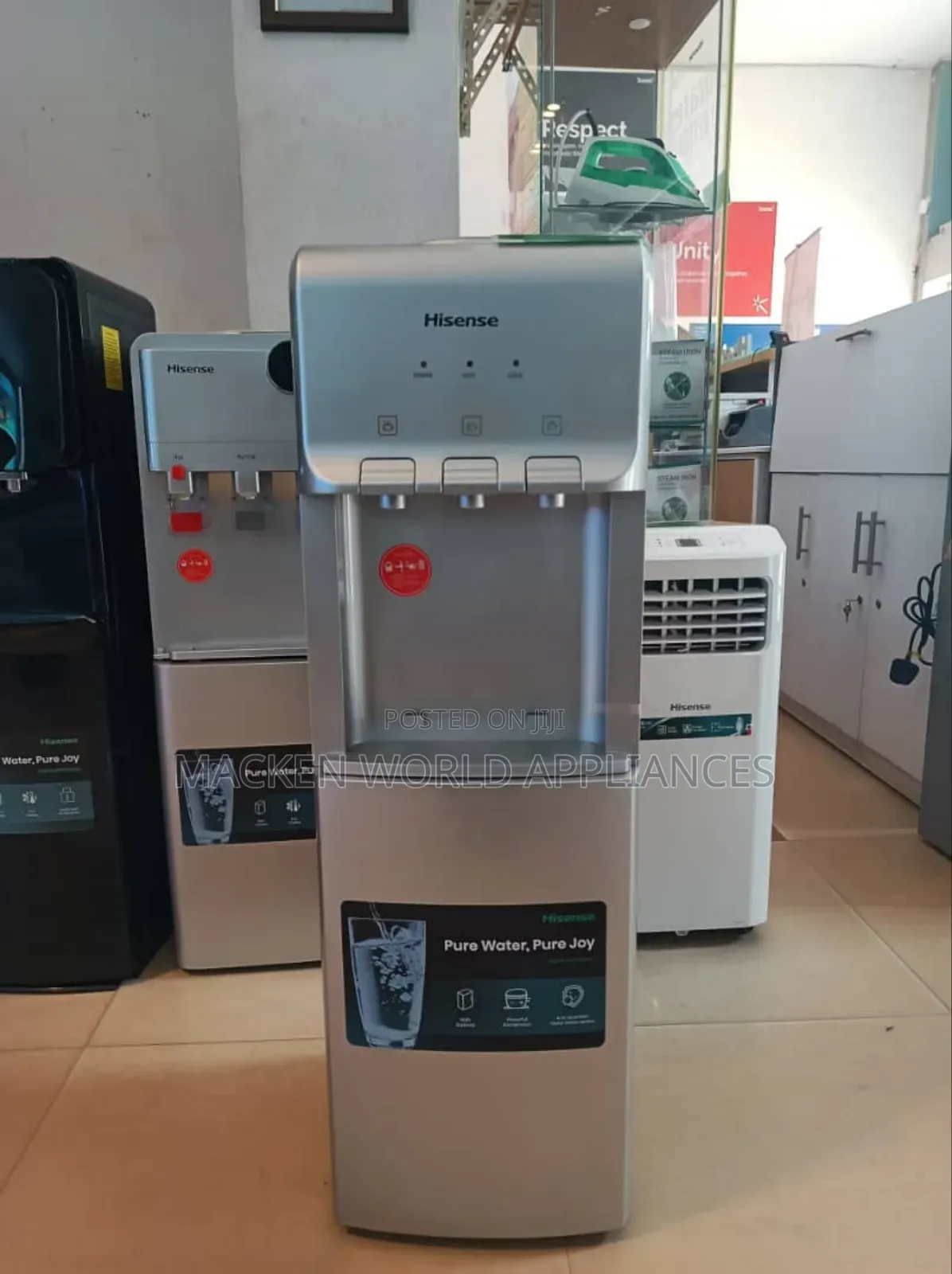 Hisense Water Dispenser, 3 Taps, Hot, Cold, Normal 3yrs WRTY
