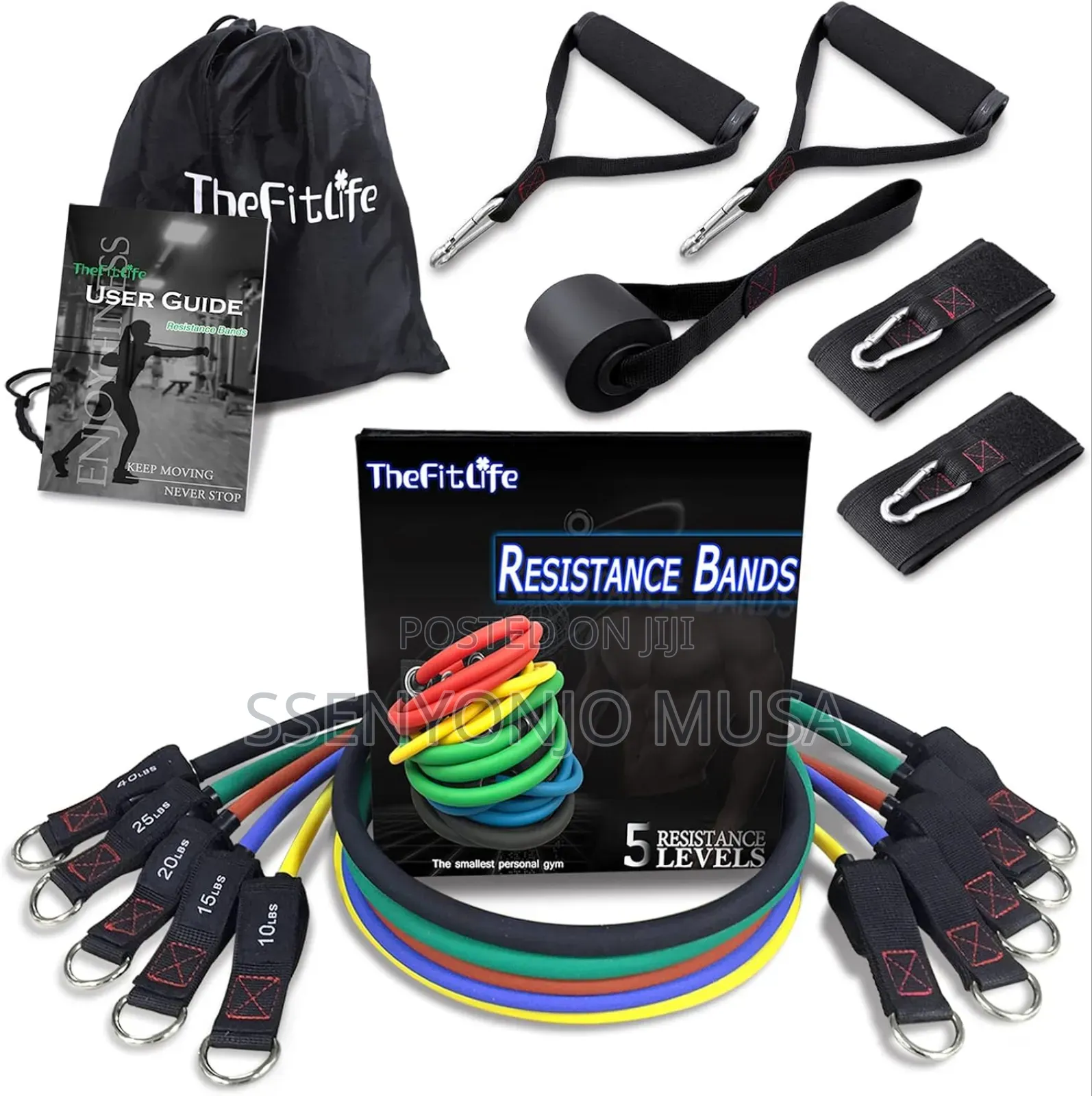 Bob and Brad Resistance Bands Set - Up to 150lbs, Exercise-